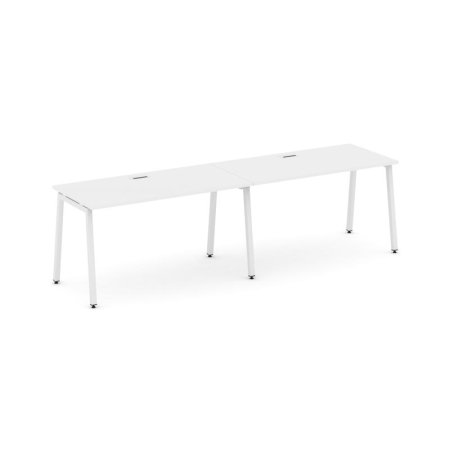 Рабочая станция 1 сторонняя SN-4A.ORS-022 (2360х800х750) (Белый/Металл Белый)