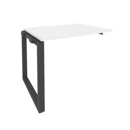 Наборный элемент рабочей станции на О-образном м/к Onix O.MO-1.NRS-1.7 980x720x750 (Белый Бриллиант/Черный металл)