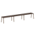 Рабочая станция на 3 рабочих места на А-образном м/к Metal System Style БА.СМ-3.4 4800x720x750 (Дуб наварра/Серый металл)