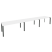 Рабочая станция на П-образном м/к Onix O.MP-RS-3.4.8 4740x800x750 (Тиквуд Темный/Белый Металл)