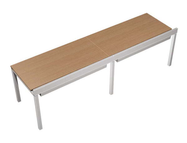 Рабочая станция с Prosystem Profiquadro КВ 0107-2 БВ 2400x800x750 (Белый премиум / Вишня скандинавскаяСерый)