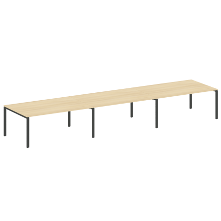 Переговорный стол 3 столешницы Metal System Style БП.ПРГ-3.5 5400x1235x750 (Акация/Антрацит металл)