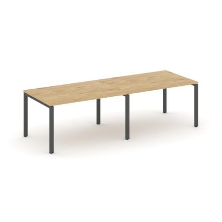 Стол переговорный SN-6P.SPRG-013.3 (2760х980х750) (Тиквуд Светлый/Металл Антрацит)