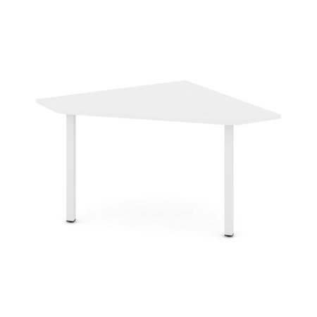 Угловой элемент переговорного стола SN-5.UPRG-031 (1180х1180х750) (Белый/Металл Белый)