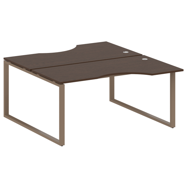 Рабочая станция криволинейная Metal System Style БО.РАС-СА-2.1 1600x1835x750 (Венге Цаво/Мокко металл)