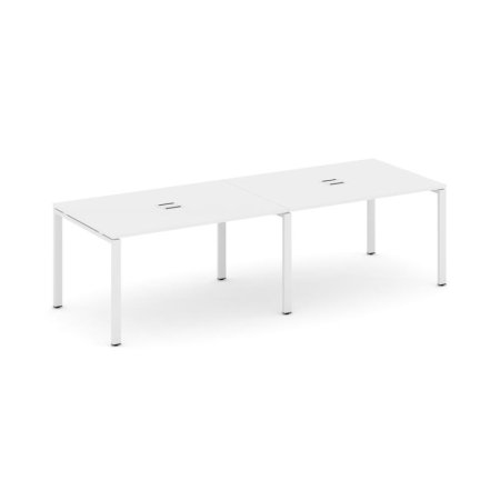 Стол переговорный SN-6P.SPRG-014 (3160х980х750) (Белый/Металл Белый)