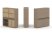 Тумба двойная + высокая надставка ES.NB.2V-14 (1500х410х1520) (Латте/Тиквуд Светлый)