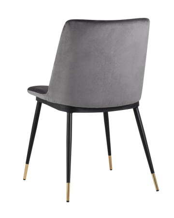 Стул Мелисса велюр темно-серый (Стул Мелисса темно-серый)