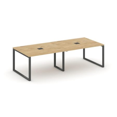 Стол переговорный SN-6O.SPRG-043 (2760х1180х750) (Тиквуд Светлый/Металл Антрацит)