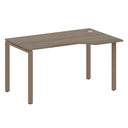 Стол криволинейный правый Metal System Style БП.СА-2 Пр 1400x900x750 (Вяз/Мокко металл)