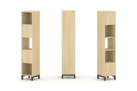 Набор стеллажа 2-х сторонний, 5 ярусов SN.NSD-511 (387х400х1982) (Акация Лорка/Металл Антрацит)