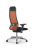 Кресло для руководителя Метта SynchroSit 10 B1-111D - X2+UMF(X1) /Ub00/Wh00/D02P(M23.B22.G18.W03) (Черный | Оранжевый)