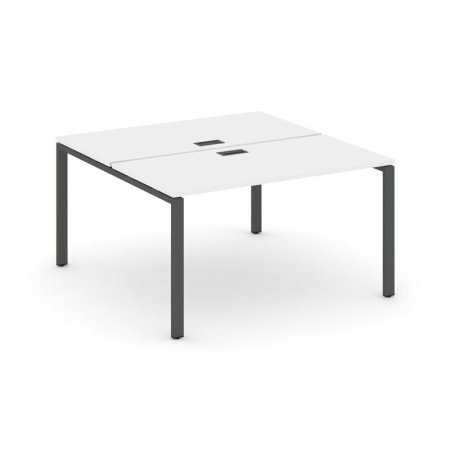 Рабочая станция 2-х сторонняя SN-6P.DRS-001 (980х1232х750) (Белый/Металл Антрацит)