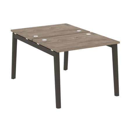 Рабочая станция на деревянных опорах Onix Wood OW.D.RS-2.1.7 980x1475x750 (Тиквуд Темный/Дуб Темный)