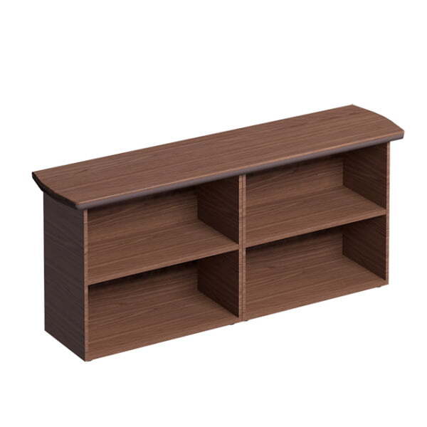 Шкаф открытый ISixty A80GG/180 2000x480x860 (Кожа коричневая)