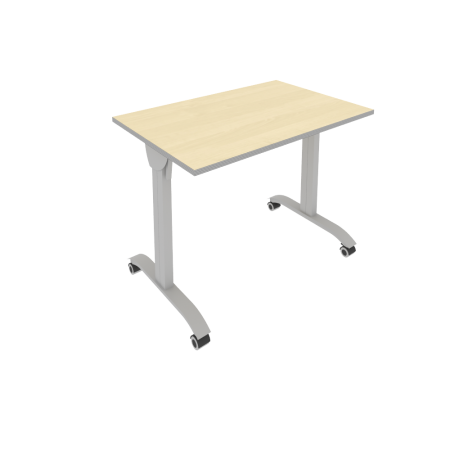Стол складной мобильный Mobile system СМ-2 1000x650x757 (Клен-Мультиплекс/Серый металл)
