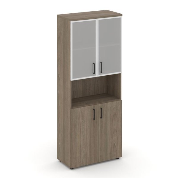 Шкаф высокий широкий SN.STS-106 (796х400х1982) (Вяз Благородный/Сатин)