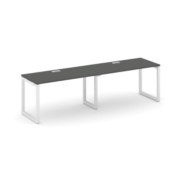 Рабочая станция 1 сторонняя SN-5O.ORS-021 (1960х800х750) (Антрацит/Металл Белый)