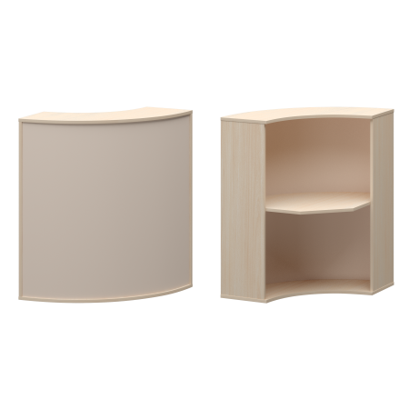 Стойка угловая Ресепшн А-550 900x900x1220 (Бук)