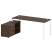 Рабочая станция с опорной тумбой левая Metal System Style БП.РС-СТС-2.5 Л 1900x1520x750 (Дуб Наварра/Серый металл)