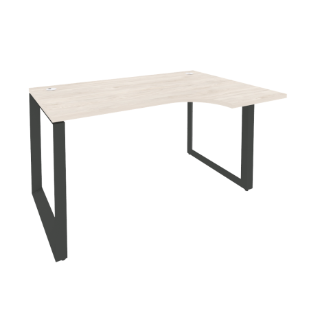 Стол эргономичный правый на О-образном м/к Onix O.MO-SA-2R 1380x980x750 (Денвер Светлый/Черный металл)