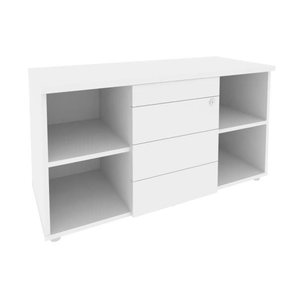 Тумба сервисная с ящиками TIP-ON Onix O.TS-11 TIP 1100x460x598 (Белый Бриллиант)