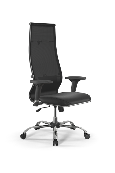 Кресло для руководителя Метта Sit 10 B1-163D - T+Extra /Km00/Wm12/D02P(M09.B21.G20.W01) (Черный)