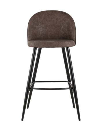 Стул барный Лион коричневая экокожа (Стул барный Лион коричневый)