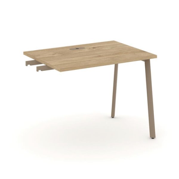 Стол приставка к опорным тумбам ES.SPR-1-LP (980х730х750) (Тиквуд Светлый/Металл Латте)