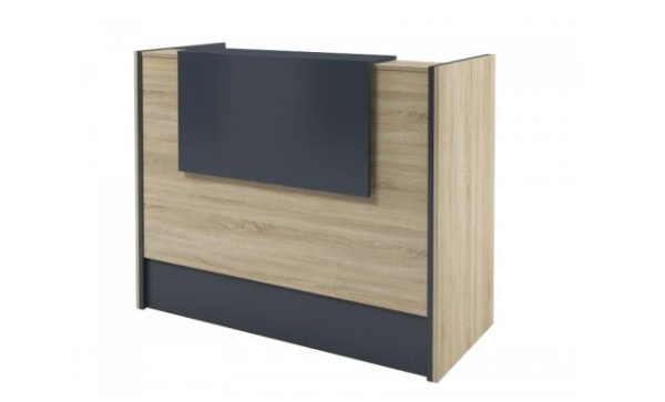 Рецепция прямая Инновация I-86 1430х645х1151 (Дуб сонома/Антрацит)