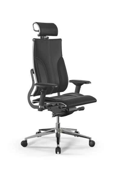 Кресло для руководителя Метта Y 2DM B2-10D - Infinity /Kc06/Nc06/D04P/H2cL-3D(M26.B32.G25.W03) (Черный | Бежевый)