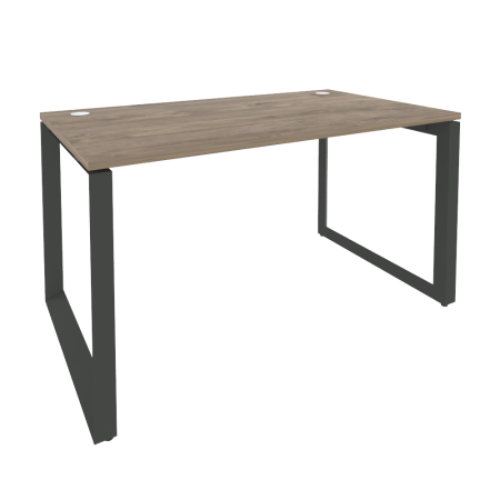 Стол рабочий на О-образном м/к Onix O.MO-SP-3.8 1380x800x750 (Тиквуд Темный/Черный металл)