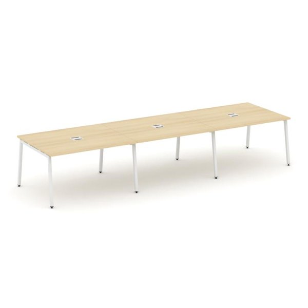 Стол переговорный SN-4A.SPRG-054 (4740х1180х750) (Акация Лорка/Металл Белый)