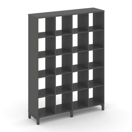 Каркас стеллажа 5 ярусов SN.KS-540 (1488х400х1982) (Антрацит/Металл Антрацит)