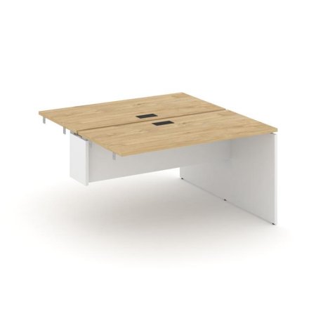 Стол-приставка к опорным элементам SN-D.DPRS-013 (1380х1432х750) (Тиквуд Светлый/Белый)