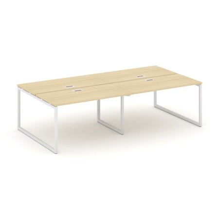 Рабочая станция 2-х сторонняя SN-4O.DRS-032 (2360х1232х750) (Акация Лорка/Металл Белый)