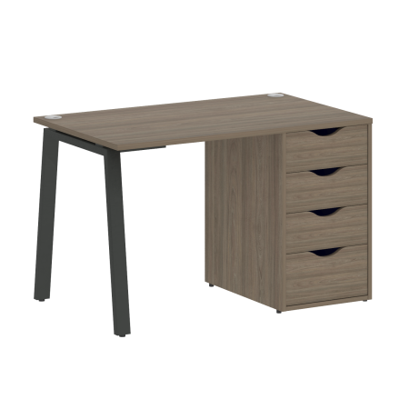 Стол письменный VR.SP-3-118.4.A 1180x720x750 (Вяз благородный/Антрацит Металл)