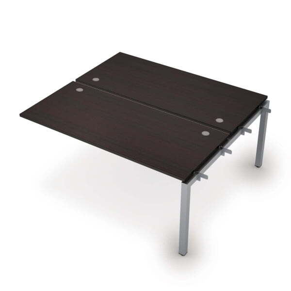 6МБС.5274 Бенч-система на 2 рабочих места, средний модуль (1600x1435x750) (Венге/Алюминий матовый)