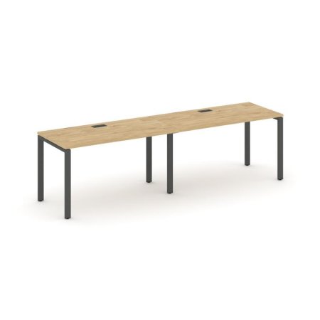 Рабочая станция 1 сторонняя SN-6P.ORS-012 (2360х700х750) (Тиквуд Светлый/Металл Антрацит)