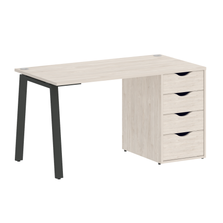 Стол письменный VR.SP-3-138.4.A 1380x720x750 (Денвер Светлый/Антрацит Металл)