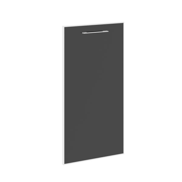 Дверь стеклянная в раме лакобель черный правая LT.S-5 R (R) Black (Черный)