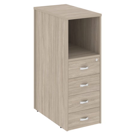 Тумба 4 ящика завершающая, левая Onix O.R-TV-4L 436x767x1185 (Дуб Аттик)