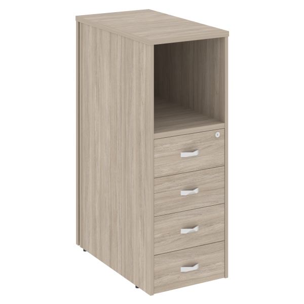 Тумба 4 ящика завершающая, левая Onix O.R-TV-4L 436x767x1185 (Дуб Аттик)