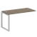 Проходной наборный элемент рабочей станции Metal System Style БО.ПРС-СП-1.3 1400x720x750 (Дуб Наварра/Серый металл)