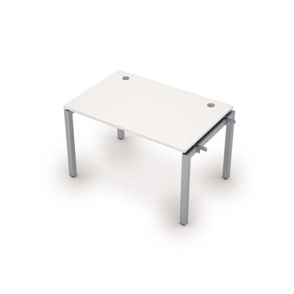 6МБН.5188  Линейная бенч-система, начальный модуль (1200x800x750) (Белый/Алюминий матовый)