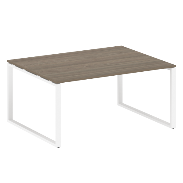 Переговорный стол 1 столешница Metal System Style БО.ПРГ-1.4 1600x1235x750 (Вяз/Белый металл)