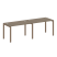 Рабочая станция на 2 раб.места Metal System Style БП.СМ-2.2 2400x720x750 (Дуб Наварра/Серый металл)