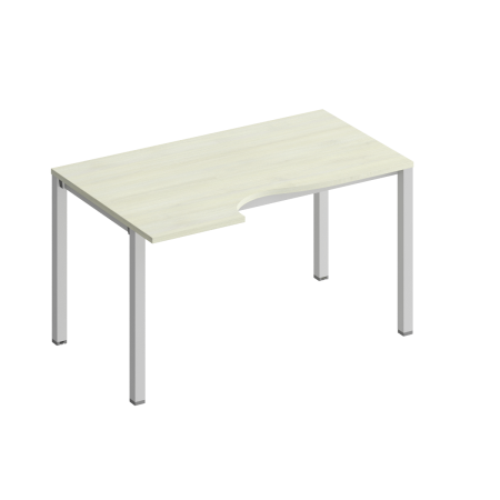 Стол эргономичный левый на металлокаркасе КФ Комфорт КФ К.1137 1400x900x750 (Дуб шамони светлыйСерый)