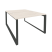Рабочая станция на О-образном м/к Onix O.MO-D.RS-2.2.8 1180x1635x750 (Тиквуд Темный/Белый Металл)