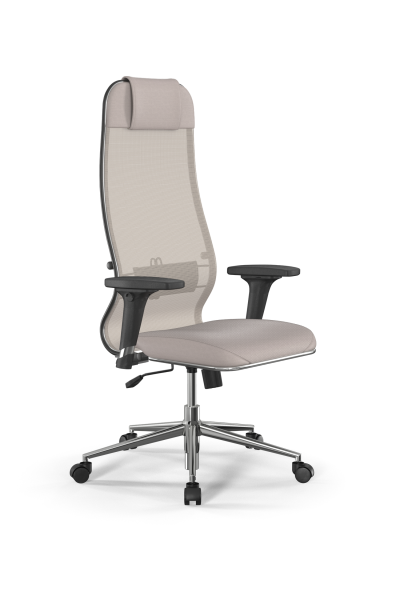 Кресло для руководителя Метта Sit 10 B1-115D - X2+Extra /Um00/Wm12/D02P(M09.B23.G18.W01) (Светло-бежевый)